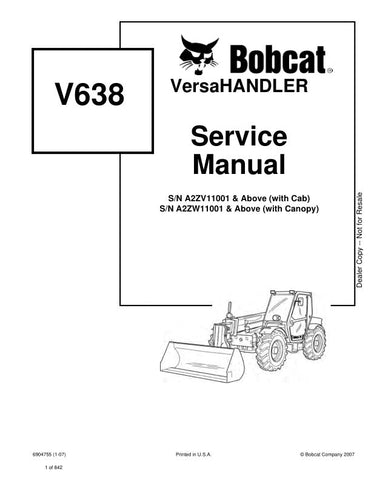 Unlock the full potential of your BOBCAT V638 Versahandler with the comprehensive service manual (6904755) in PDF format. This essential guide provides detailed instructions, schematics, and troubleshooting tips specifically designed for models A2ZV11001, A2ZW11001, and up. Whether you're a seasoned technician or a DIY enthusiast, this manual ensures you have the knowledge and resources to maintain and repair your equipment efficiently, ultimately saving you time and money. Don't miss out on the opportunity