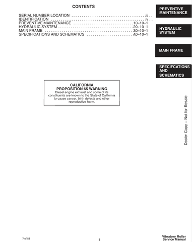 BOBCAT VIBRATORY ROLLER (6900900) SERVICE MANUAL PDF DOWNLOAD