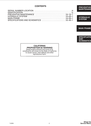 BOBCAT WHEEL SAW (6900894) SERVICE MANUAL PDF DOWNLOAD