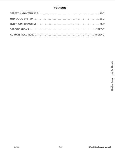 BOBCAT WHEEL SAW WS32 (6989785ENUS) SERVICE MANUAL PDF DOWNLOAD