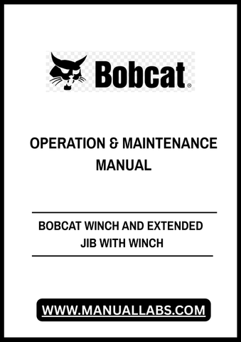 Discover the ultimate solution for your heavy lifting needs with the Bobcat Winch and Extended Jib, complete with a comprehensive Winch Operation & Maintenance Manual (7266222) in PDF format. This essential tool is designed to enhance your Bobcat's capabilities, allowing you to tackle a variety of tasks with ease and efficiency.