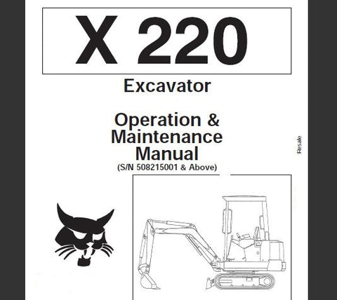 Enhance your operational efficiency with the BOBCAT X220 Excavator Operation & Maintenance Manual. This comprehensive PDF guide is designed to provide you with essential information on the proper use and upkeep of your excavator, ensuring optimal performance and longevity.