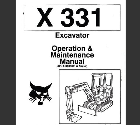 Enhance your operational efficiency with the BOBCAT X331 Excavator Operation & Maintenance Manual. This comprehensive PDF guide is designed to provide you with essential insights into the effective use and upkeep of your excavator, ensuring optimal performance on every job site.