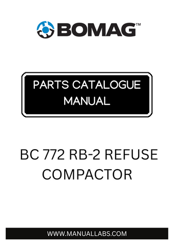 Discover the comprehensive BOMAG BC 772 RB-2 Refuse Compactor Parts Catalogue Manual, designed specifically for model 10157051101-101570511008. This essential resource provides detailed information on all parts, ensuring you have everything you need for maintenance and repairs at your fingertips.