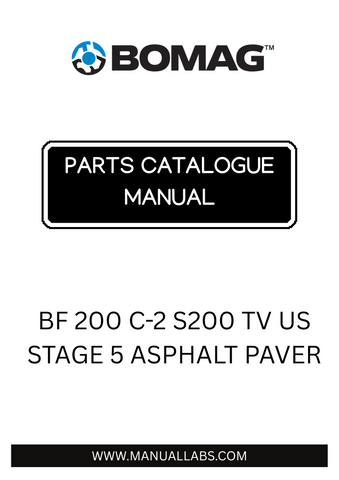 Discover the BOMAG BF 200 C-2 S200 TV US STAGE 5 Asphalt Paver, a top-tier solution for your paving needs. This advanced machine is designed to deliver exceptional performance and efficiency, ensuring smooth and durable asphalt surfaces. With its robust construction and innovative technology, the BF 200 C-2 is perfect for both small and large-scale projects.