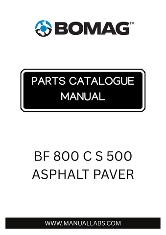 With clear illustrations and part numbers, this manual simplifies the process of identifying and ordering the necessary parts, saving you time and reducing downtime on your projects. Whether you're a seasoned professional or a DIY enthusiast, this catalogue is an invaluable tool for keeping your asphalt paver in optimal condition.