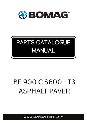 Discover the comprehensive BOMAG BF 900 C S600 - T3 Asphalt Paver Parts Catalogue Manual, designed specifically for model numbers 821893311001 and 821893311004. This essential resource provides detailed information on all parts and components, ensuring you have everything you need for maintenance and repairs.