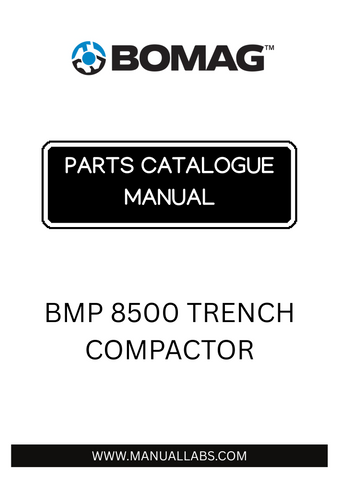 Discover the essential BOMAG BMP 8500 Trench Compactor Parts Catalogue Manual, designed specifically for model 101720131001-101720139999. This comprehensive guide provides detailed information on all parts, ensuring you have the right components for maintenance and repairs.