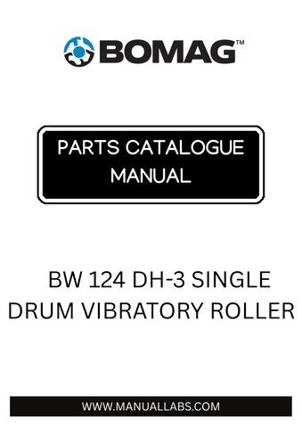 Discover the comprehensive BOMAG BW 124 DH-3 Single Drum Vibratory Roller Parts Catalogue Manual, designed specifically for models 901581371001 to 901581389999. This essential resource provides detailed information on every component, ensuring you have the knowledge needed to maintain and repair your equipment effectively.