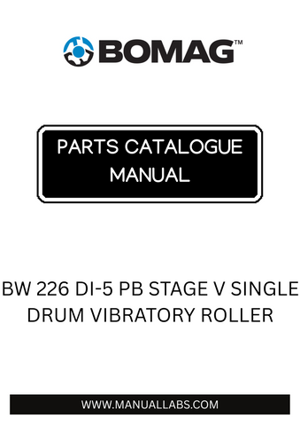 Discover the BOMAG BW 226 DI-5 PB Stage V Single Drum Vibratory Roller, a powerful machine designed for optimal performance in compaction tasks. This model features advanced technology that meets stringent Stage V emissions standards, ensuring a cleaner and more efficient operation. With its robust single drum design, it delivers exceptional compaction results on various surfaces, making it an essential tool for construction and civil engineering projects.