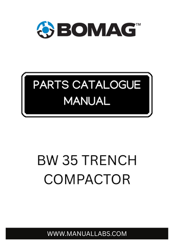 Discover the essential BOMAG BW 35 Trench Compactor Parts Catalogue Manual, designed specifically for the model 101012000121-101012001000. This comprehensive guide provides detailed information on all parts, ensuring you have the right components for maintenance and repairs.