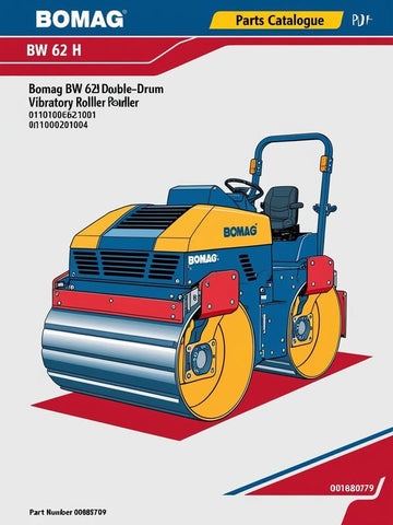 Discover the comprehensive BOMAG BW 62 H Walk-Behind Double Drum Vibratory Roller Parts Catalogue Manual, designed specifically for the efficient maintenance and operation of your equipment. This manual provides detailed information on parts, ensuring you have everything you need to keep your roller running smoothly and effectively.