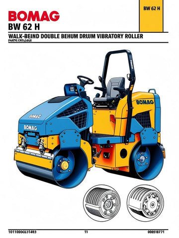 Discover the essential BOMAG BW 62 H Walk-Behind Double Drum Vibratory Roller Parts Catalogue Manual, designed specifically for the efficient maintenance and operation of your roller. This comprehensive manual provides detailed information on parts, ensuring you have everything you need to keep your equipment running smoothly and effectively.