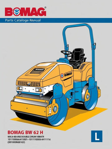 Discover the essential BOMAG BW 62 H Walk-Behind Double Drum Vibratory Roller Parts Catalogue Manual, designed specifically for the efficient maintenance and operation of your roller. This comprehensive manual provides detailed information on parts, ensuring you have everything you need to keep your equipment running smoothly and effectively.