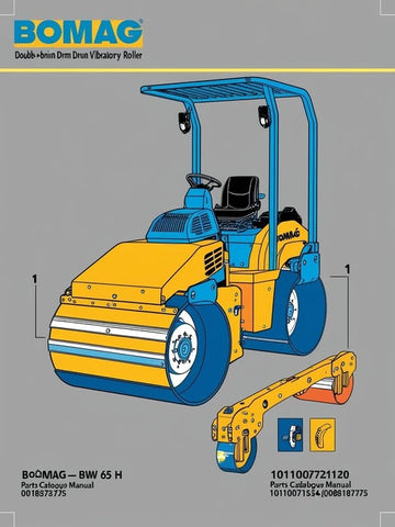 Discover the essential BOMAG BW 65 H Walk-Behind Double Drum Vibratory Roller Parts Catalogue Manual, designed specifically for the efficient maintenance and operation of your roller. This comprehensive manual provides detailed information on parts, ensuring you have everything you need to keep your equipment running smoothly and effectively.