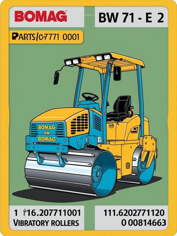 Discover the BOMAG BW 71 E-2 Single Drum Vibratory Roller, a powerful and efficient solution for your compaction needs. Designed for optimal performance, this roller features a robust single drum that ensures superior compaction on various surfaces, making it ideal for construction sites, roadwork, and landscaping projects.