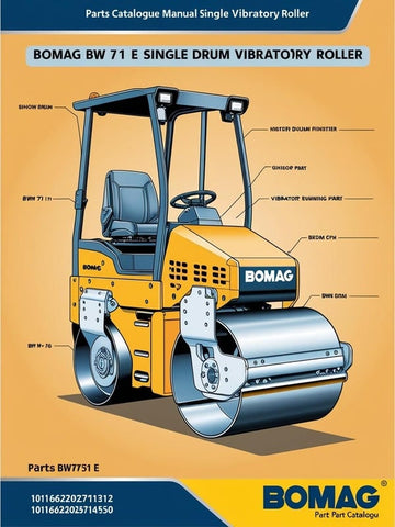 Discover the BOMAG BW 71 E-2 Single Drum Vibratory Roller, a powerful and efficient solution for your compaction needs. Designed for optimal performance, this roller features a robust single drum that ensures superior compaction on various surfaces, making it ideal for construction sites, road maintenance, and landscaping projects.