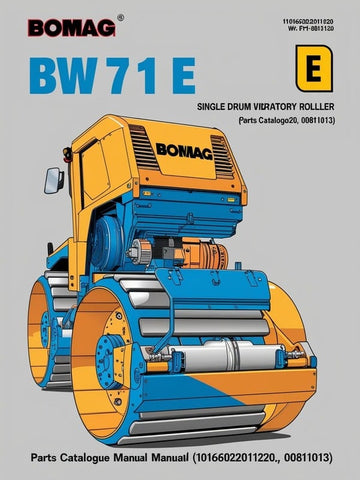 Discover the essential BOMAG BW 71 E Single Drum Vibratory Roller Parts Catalogue Manual, designed to provide you with comprehensive information for maintaining and repairing your equipment. This manual is an invaluable resource for operators and technicians, ensuring that you have access to detailed parts listings and diagrams for efficient servicing.