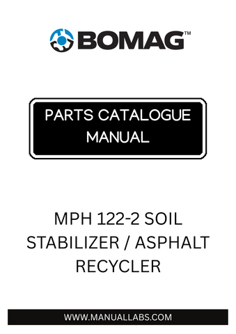 Discover the comprehensive BOMAG MPH 122-2 Soil Stabilizer / Asphalt Recycler Parts Catalogue Manual, designed specifically for the efficient maintenance and operation of your machinery. This essential manual provides detailed information on parts, ensuring you have everything you need to keep your equipment running smoothly and effectively.
