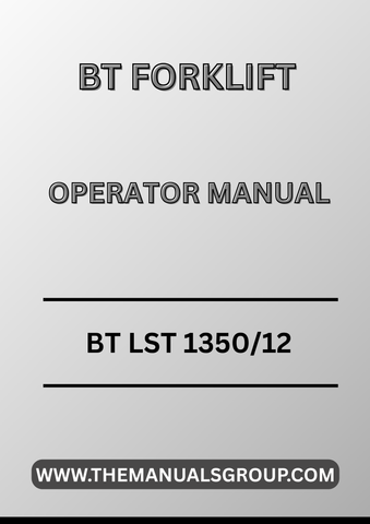 Enhance your operational efficiency with the BT Forklift Truck LST 1350/12 Operator Manual, now available in a convenient PDF format. This comprehensive guide is designed to provide you with all the essential information needed to operate and maintain your forklift safely and effectively.