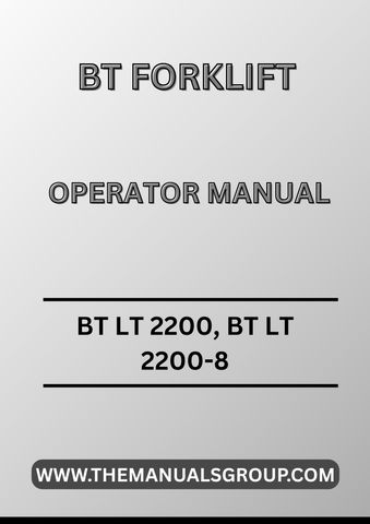 Discover the essential BT LT 2200 Forklift Truck Operator Manual, a comprehensive PDF guide designed to enhance your operational efficiency and safety. This manual provides detailed instructions and insights into the features and functionalities of the BT LT 2200 model, ensuring that operators can maximize performance while minimizing risks.