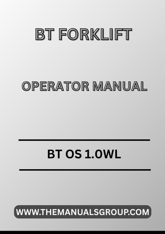 Discover the essential BT Forklift Truck OS 1.0WL Operator Manual, now available in a convenient PDF format. This comprehensive guide is designed to enhance your operational efficiency and ensure the safe handling of your forklift. With clear instructions and detailed illustrations, you’ll have all the information you need at your fingertips.