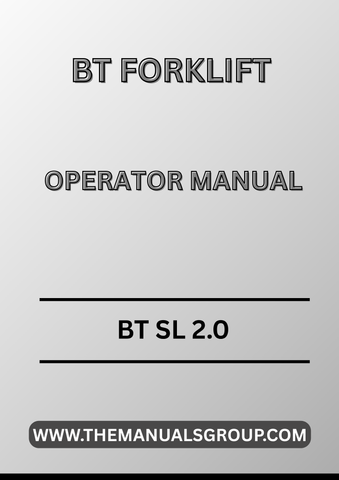 Discover the essential BT Forklift Truck SL 2.0 Operator Manual, now available in a convenient PDF format. This comprehensive guide is designed to enhance your operational efficiency and ensure the safe handling of your forklift. With easy navigation and clear instructions, you can quickly access vital information whenever you need it.