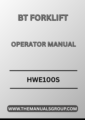 Discover the essential BT Forklift Truck HWE100S Operator Manual, now available in a convenient PDF format. This comprehensive guide is designed to enhance your operational efficiency and ensure the safe handling of your forklift. With easy navigation and clear instructions, you can quickly access vital information whenever you need it.