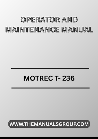 Enhance your operational efficiency with the BT Forklift Truck Motrec T-236 Operator and Maintenance Manual. This comprehensive PDF file is designed to provide you with all the essential information needed to operate and maintain your forklift effectively. With clear instructions and detailed illustrations, you can ensure optimal performance and safety in your workplace