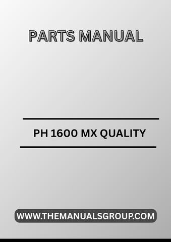 Discover the BT Forklift Truck PH 1600 MX Quality Parts Manual, a comprehensive PDF guide designed for operators and maintenance professionals. This manual provides detailed information on the essential components of the BT Forklift, ensuring you have the knowledge needed to keep your equipment running smoothly