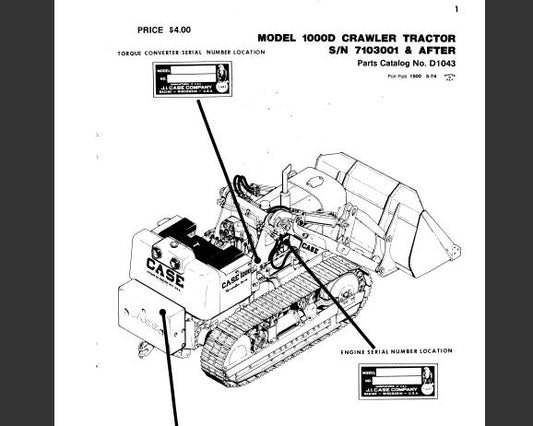 Discover the ultimate resource for your CASE 1000D Crawler Tractor with our comprehensive Parts Catalog Manual in PDF format. This meticulously organized manual provides detailed diagrams and specifications, ensuring you have all the information you need to maintain and repair your equipment efficiently.