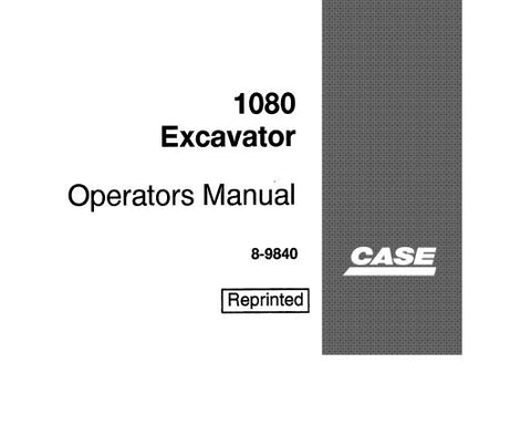 UNLOCK THE FULL POTENTIAL OF YOUR CASE 1080 EXCAVATOR WITH OUR COMPREHENSIVE OPERATORS MANUAL IN PDF FORMAT.
