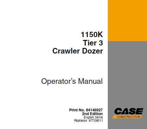 UNLOCK THE FULL POTENTIAL OF YOUR CASE 1150K TIER 3 CRAWLER DOZER WITH OUR COMPREHENSIVE OPERATOR’S MANUAL IN PDF FORMAT. 