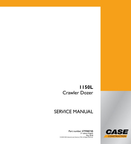 Enhance your maintenance routine with the CASE 1150L Crawler Dozer Service Manual (Part No. 47998874B). This comprehensive guide is designed specifically for the CASE 1150L model, ensuring you have the most accurate and relevant information at your fingertips.
