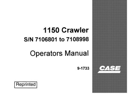 UNLOCK THE FULL POTENTIAL OF YOUR CASE 1150 CRAWLER WITH OUR COMPREHENSIVE OPERATORS MANUAL, AVAILABLE IN A CONVENIENT PDF FORMAT.