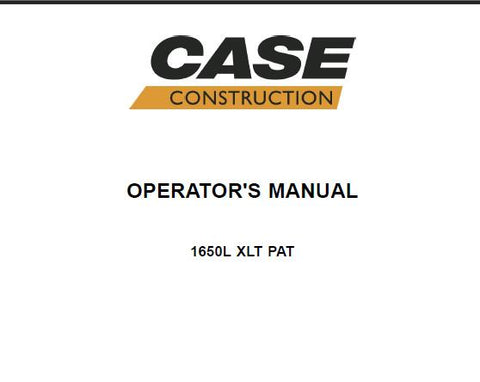 Discover the essential CASE 1650L Crawler Dozer Operator’s Manual, now available in a convenient PDF format. This comprehensive guide is designed to enhance your understanding and operation of the CASE 1650L, ensuring you get the most out of your equipment.