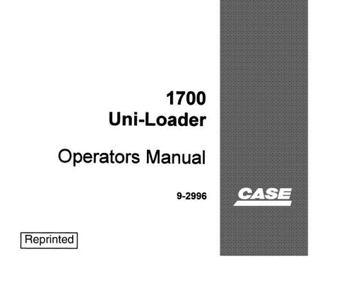 UNLOCK THE FULL POTENTIAL OF YOUR CASE 1700 UNI-LOADER WITH OUR COMPREHENSIVE OPERATOR’S MANUAL IN PDF FORMAT. 