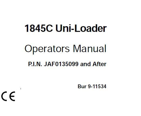 Discover the essential CASE 1845C Uni-Loader Operator’s Manual, available in a convenient PDF format. This comprehensive guide is designed to enhance your understanding and operation of the CASE 1845C Uni-Loader, ensuring you get the most out of your equipment.
