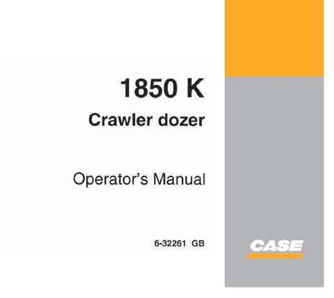 UNLOCK THE FULL POTENTIAL OF YOUR CASE 1850K CRAWLER DOZER WITH OUR COMPREHENSIVE OPERATORS MANUAL IN PDF FORMAT.