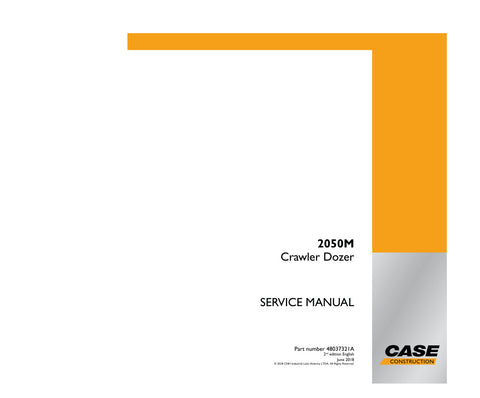 Unlock the full potential of your CASE 2050M Crawler Dozer with the comprehensive Service Manual (48037321A) in PDF format. This essential guide provides detailed instructions, diagrams, and troubleshooting tips to ensure your dozer operates at peak performance. Whether you're a seasoned professional or a DIY enthusiast, this manual is your go-to resource for maintenance and repairs, helping you save time and money while extending the life of your equipment. Don't miss out on the opportunity to enhance your
