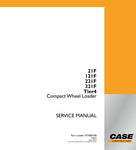 Enhance your maintenance capabilities with the CASE 21F, 121F, 221F, and 321F Tier 4 Service Manual (PDF File 47768535B). This comprehensive guide provides detailed instructions, diagrams, and troubleshooting tips specifically designed for these models, ensuring you can efficiently service and repair your equipment. With easy navigation and clear visuals, this manual is an essential resource for professionals seeking to optimize performance and extend the lifespan of their CASE machinery. Don't miss out on 
