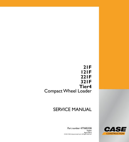 Enhance your maintenance capabilities with the CASE 21F, 121F, 221F, and 321F Tier 4 Service Manual (PDF File 47768535B). This comprehensive guide provides detailed instructions, diagrams, and troubleshooting tips specifically designed for these models, ensuring you can efficiently service and repair your equipment. With easy navigation and clear visuals, this manual is an essential resource for professionals seeking to optimize performance and extend the lifespan of their CASE machinery. Don't miss out on 