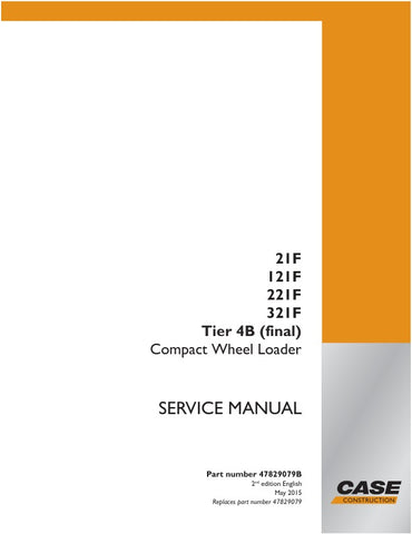 Enhance your maintenance capabilities with the CASE 21F, 121F, 221F, 321F Tier 4B (Final) Service Manual (PDF File) - part number 47829079B. This comprehensive guide provides detailed insights into the operation, troubleshooting, and repair of your CASE equipment, ensuring optimal performance and longevity. With easy navigation and clear illustrations, this digital manual is an essential resource for technicians and operators alike, empowering you to tackle any service challenge with confidence. Invest in 