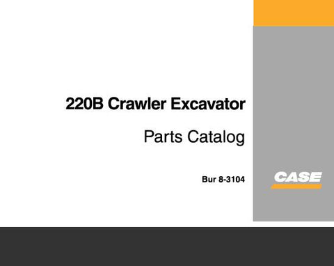 Discover the ultimate resource for maintaining your CASE 220B Crawler Excavator with our comprehensive Parts Catalog Manual in PDF format. This essential guide provides detailed diagrams and specifications, ensuring you have all the information needed to identify and order the correct parts for your machine.