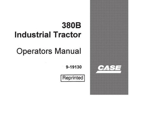 Discover the essential CASE 380B Industrial Tractor Operator’s Manual, now available in a convenient PDF format. This comprehensive guide is designed to enhance your understanding of the tractor's features, ensuring you operate it safely and efficiently. With detailed instructions and diagrams, you’ll have all the information you need at your fingertips.