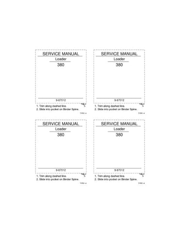 Don't let minor issues turn into costly repairs. Invest in the CASE 380 Loader Service Manual today and empower yourself with the knowledge to keep your equipment in top shape. Order now and take the first step towards hassle-free maintenance!