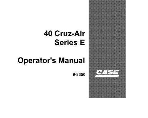 UNLOCK THE FULL POTENTIAL OF YOUR CASE 40 CRUZ-AIR E SERIES WHEEL EXCAVATOR WITH OUR COMPREHENSIVE OPERATOR’S MANUAL IN PDF FORMAT. 