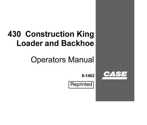 UNLOCK THE FULL POTENTIAL OF YOUR CASE 430 CONSTRUCTION KING LOADER AND BACKHOE WITH OUR COMPREHENSIVE OPERATORS MANUAL IN PDF FORMAT. THIS ESSENTIAL GUIDE PROVIDES DETAILED INSTRUCTIONS, MAINTENANCE TIPS, AND OPERATIONAL INSIGHTS TO ENSURE OPTIMAL PERFORMANCE AND LONGEVITY OF YOUR EQUIPMENT.