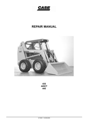 Enhance your maintenance capabilities with the CASE 435, 445, and 445CT Skid Steer Loader Repair Manual (6-75491) in PDF format. This comprehensive guide provides detailed instructions, diagrams, and troubleshooting tips to keep your equipment running smoothly. Whether you're a seasoned technician or a DIY enthusiast, this manual is an essential resource for efficient repairs and maintenance, ensuring your skid steer loader operates at peak performance. Download your copy today and empower yourself with the
