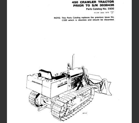 Discover the ultimate resource for maintaining your CASE 450 Crawler with our comprehensive Parts Catalog Manual in PDF format. This essential guide provides detailed diagrams and part numbers, ensuring you can easily identify and order the components you need for optimal performance.